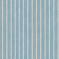 Pencil Stripe Ocean Curtains